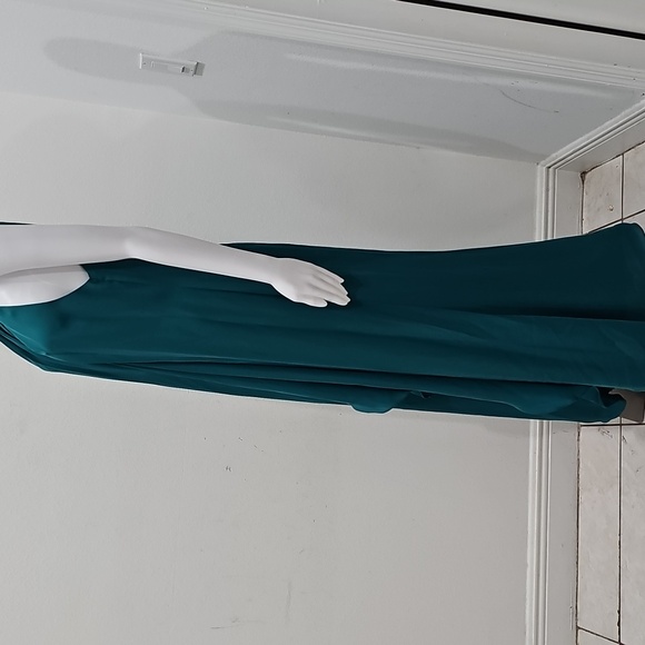 Calvin Klein Teal Maxi Dress Size 14 - Picture 12 of 16